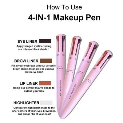 4-in-1 Makeup Pen with 3 Shades & Brush