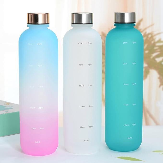 Multicolor 1000ml Insulated Water Bottles Set of 3