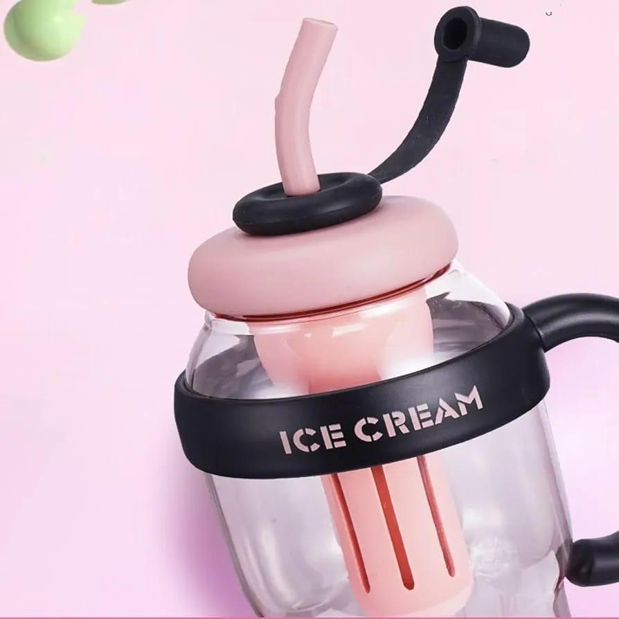 Ice Cream Style Gym Water Bottle ABS Plastic