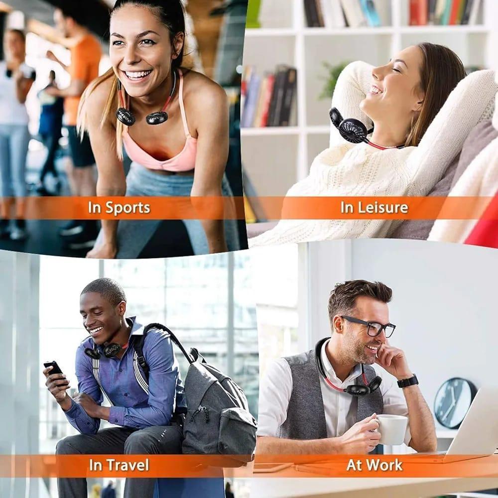 Portable Neck Fan for Hot Weather Cooling