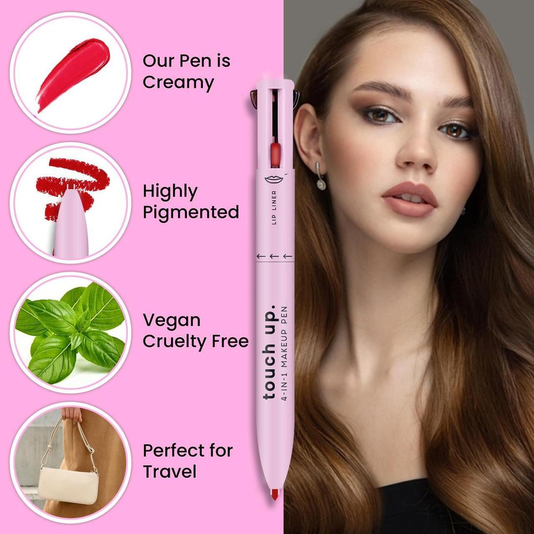 4-in-1 Makeup Pen with 3 Shades & Brush
