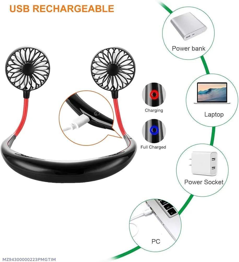Portable Neck Fan for Hot Weather Cooling
