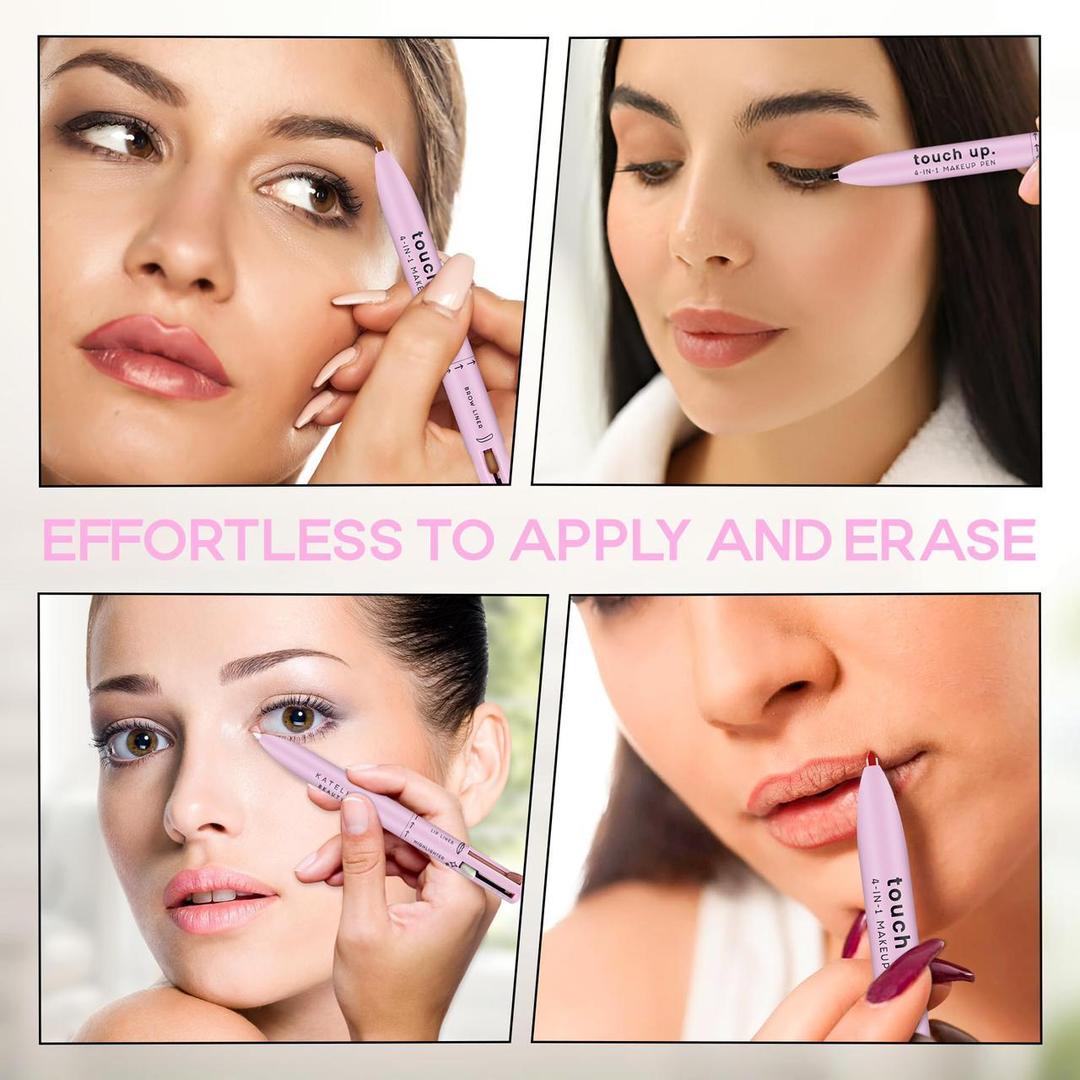 4-in-1 Makeup Pen with 3 Shades & Brush