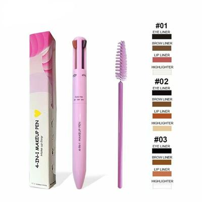 4-in-1 Makeup Pen with 3 Shades & Brush