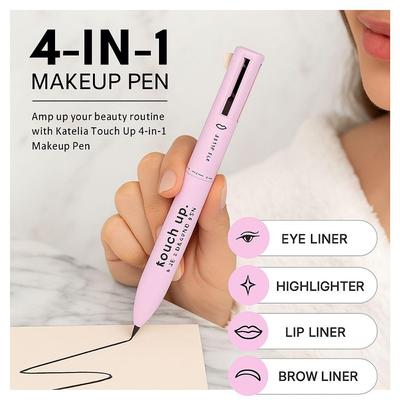 4-in-1 Makeup Pen with 3 Shades & Brush