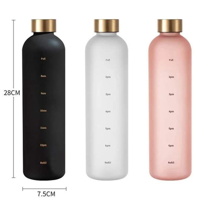 Multicolor 1000ml Insulated Water Bottles Set of 3