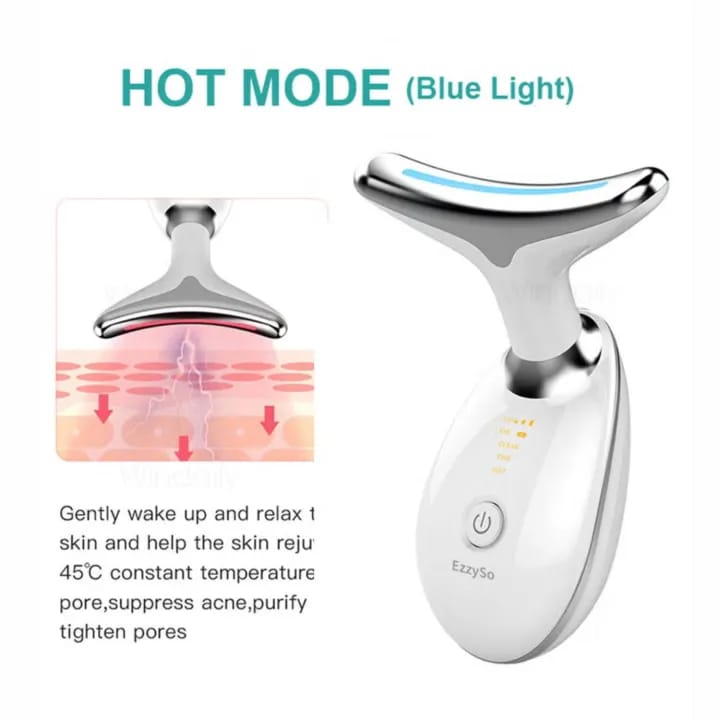 Rechargeable Neck & Face Massager with EMS Microcurrent