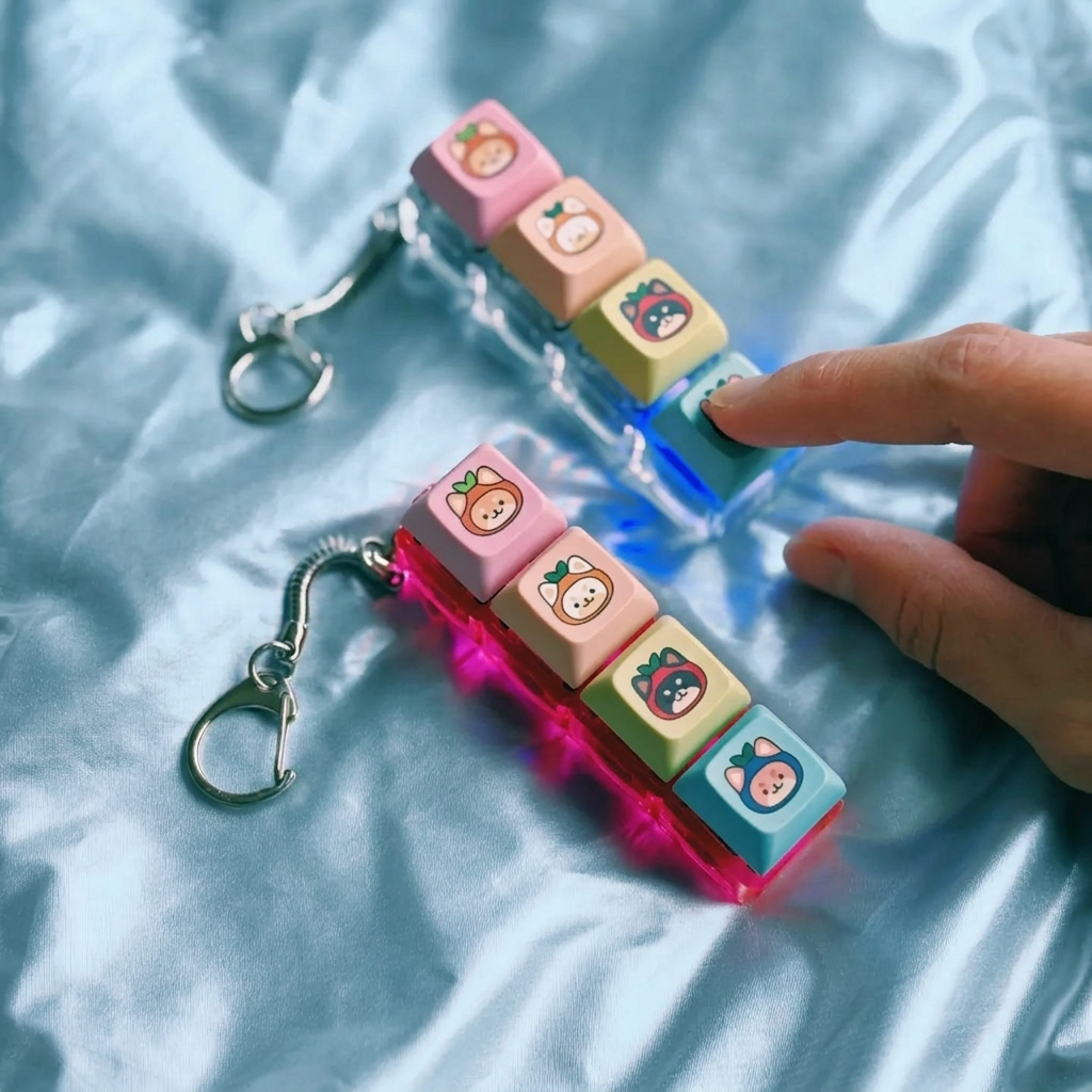 Mini Mechanical Keyboard Keychain
