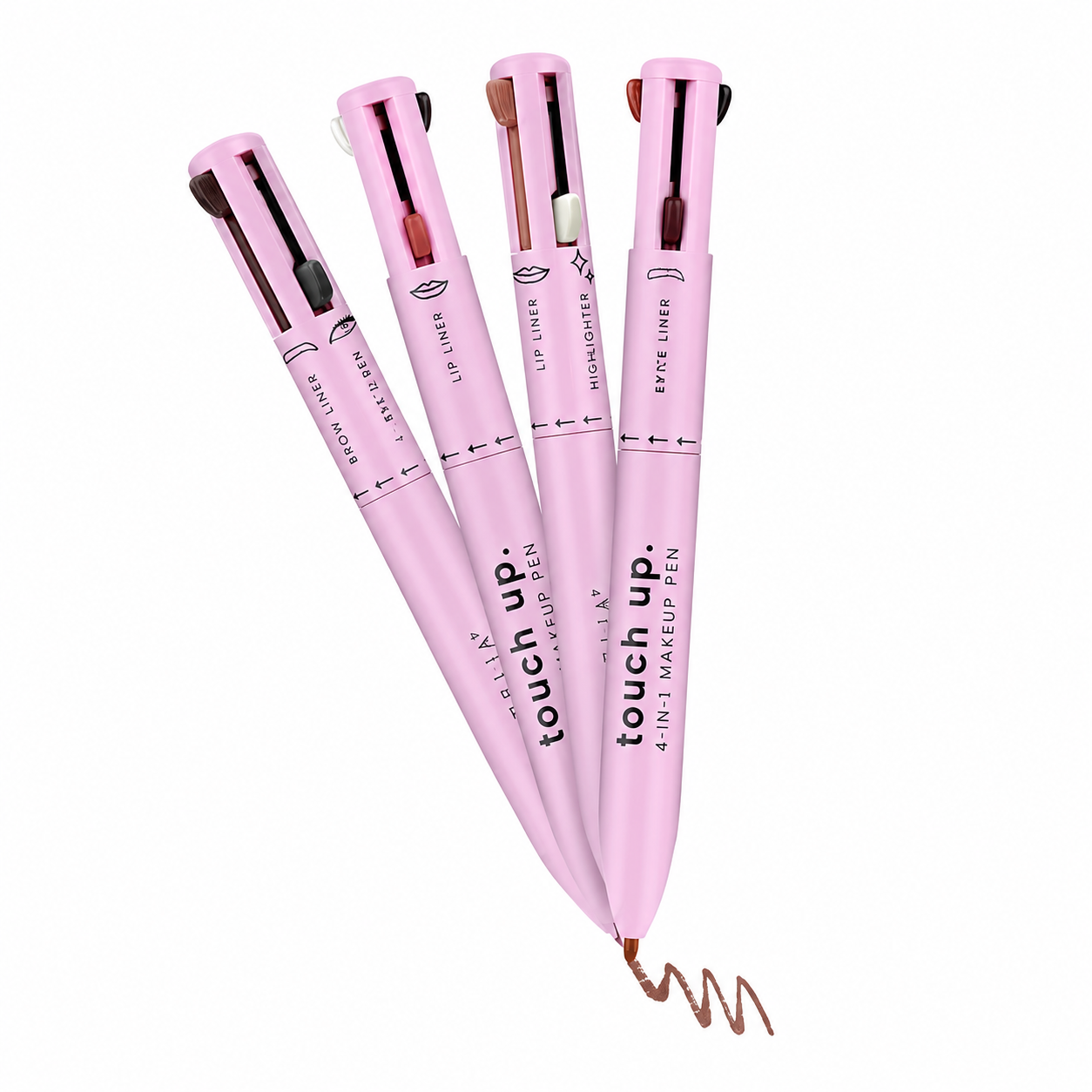 4-in-1 Makeup Pen with 3 Shades & Brush