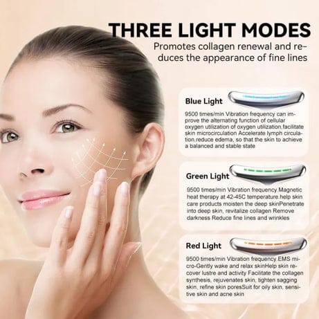 Rechargeable Neck & Face Massager with EMS Microcurrent
