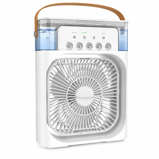 Portable Air Conditioner Fan, Mini Evaporative Air Cooler with 7 Colors LED Lights.